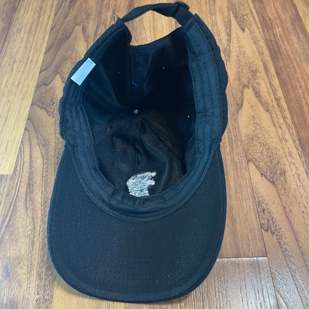 SH Hand Graphic Baseball Cap Mens One Size Black Cotton Adjustable Dad Hat